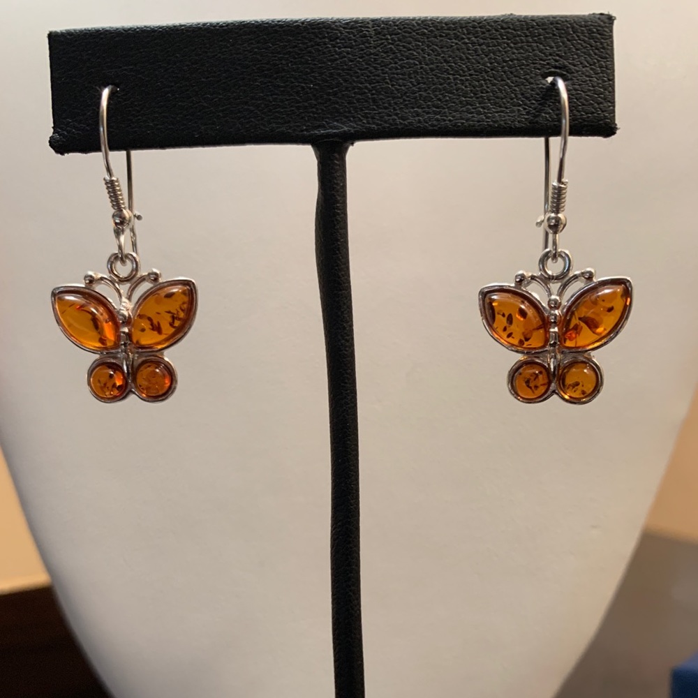 NWT BALTIC MULTI COLOR AMBER STERLING SILVER